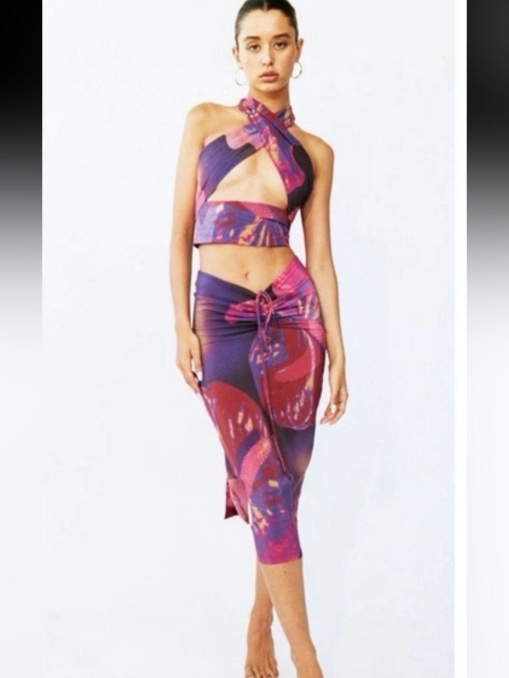 With Jean Naomi Skirt in Flamboyant Anthurium